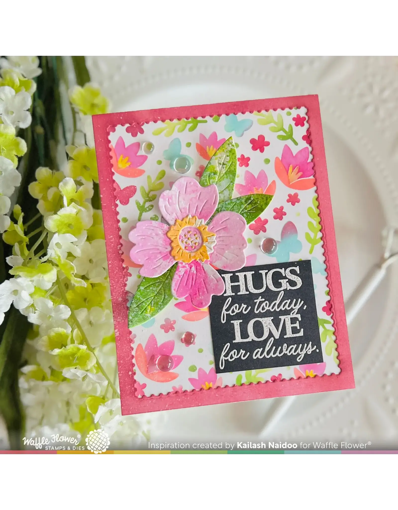 WAFFLE FLOWER WAFFLE FLOWER CROCUS FLUTTER STENCIL SET