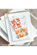 WAFFLE FLOWER WAFFLE FLOWER POSTAGE COLLAGE BUTTERFLY STENCIL SET