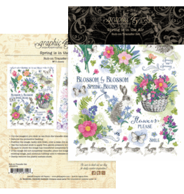 GRAPHIC 45 GRAPHIC 45 SPRING IS IN THE AIR RUB-ON TRANSFER SET