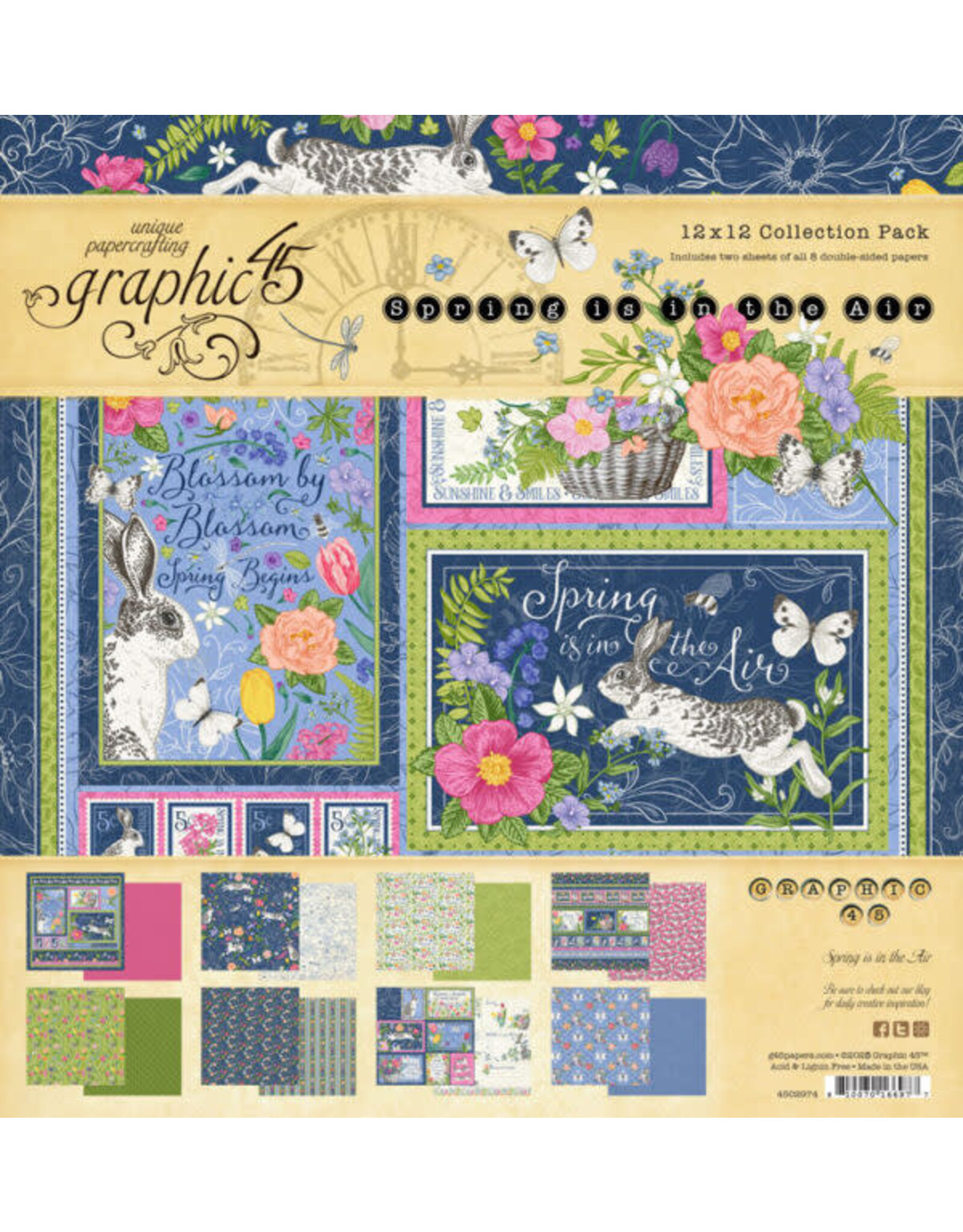 GRAPHIC 45 GRAPHIC 45 SPRING IS IN THE AIR 12x12 COLLECTION PACK