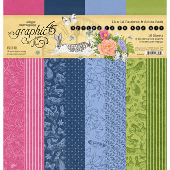 GRAPHIC 45 GRAPHIC 45 SPRING IS IN THE AIR PATTERNS & SOLIDS 12x12 COLLECTION PACK