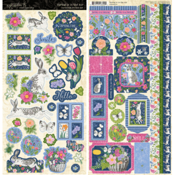 GRAPHIC 45 GRAPHIC 45 SPRING IS IN THE AIR CARDSTOCK STICKER SET