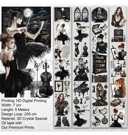 ONWIZE ONWIZE SCRAPBOOK DARK ACADEMIA 3D CRYSTAL SPECIAL OIL TAPE