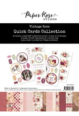 PAPER ROSE PAPER ROSE VINTAGE ROSE QUICK CARDS KIT