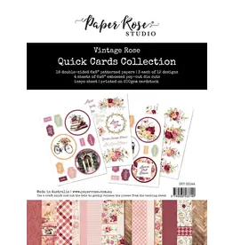 PAPER ROSE PAPER ROSE VINTAGE ROSE QUICK CARDS KIT