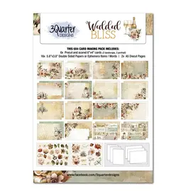 3QUARTER DESIGNS 3QUARTER DESIGNS WEDDED BLISS 6x4 CARD PACK
