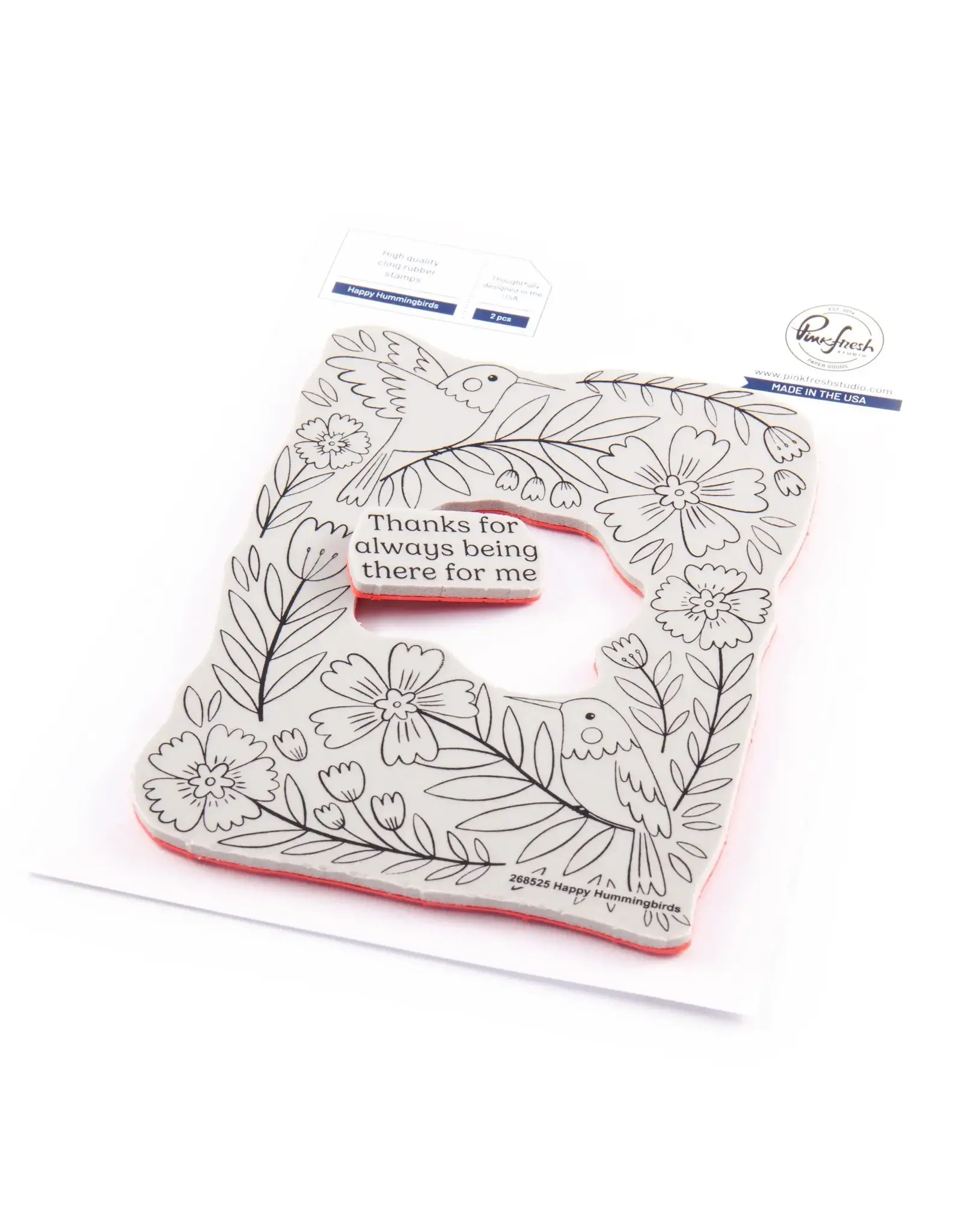 PINKFRESH PINKFRESH STUDIO HAPPY HUMMINGBIRDS CLING STAMP