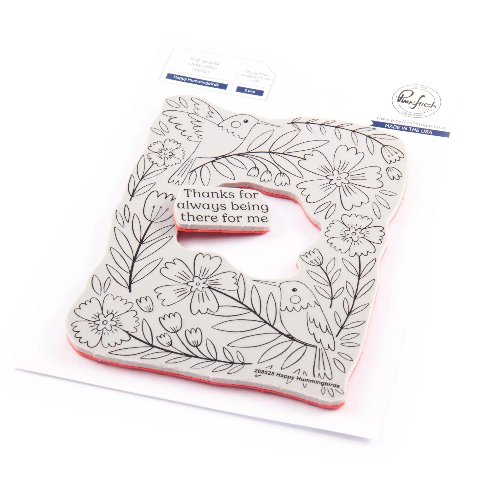 PINKFRESH PINKFRESH STUDIO HAPPY HUMMINGBIRDS CLING STAMP
