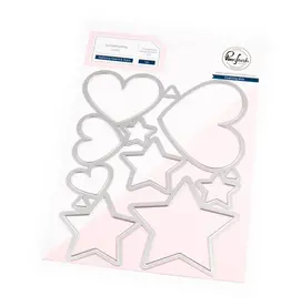 PINKFRESH PINKFRESH STUDIO RADIATING HEARTS & STARS DIE