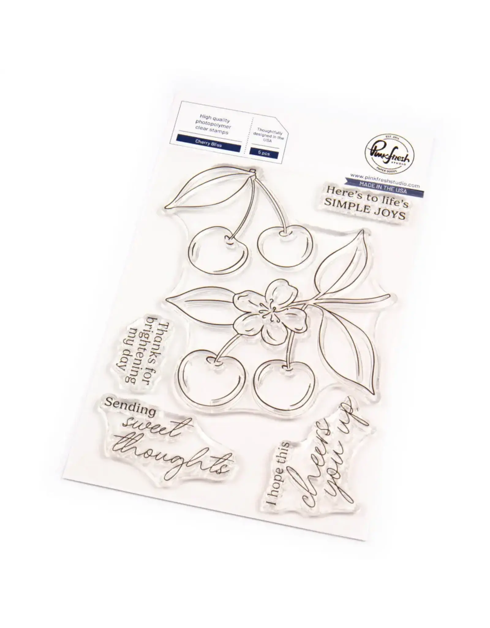 PINKFRESH PINKFRESH STUDIO CHERRY BLISS CLEAR STAMP SET
