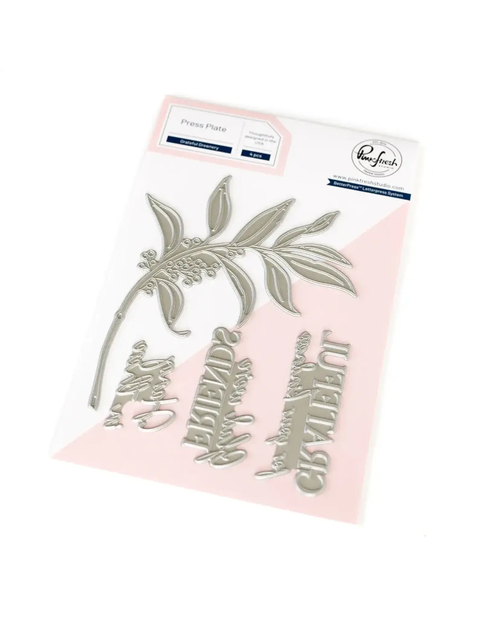 PINKFRESH PINKFRESH STUDIO GRATEFUL GREENERY PRESS PLATE