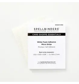 SPELLBINDERS SPELLBINDERS WHITE FOAM ADHESIVE STRIPS 1/8"