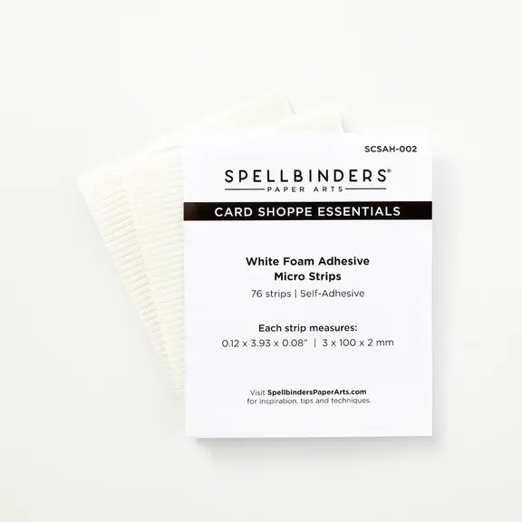SPELLBINDERS SPELLBINDERS WHITE FOAM ADHESIVE STRIPS 1/8"