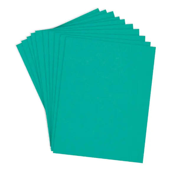 SPELLBINDERS SPELLBINDERS TEAL TOPAZ COLORWHEEL CARDSTOCK 8.5x11 10/PK
