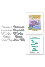 SPELLBINDERS SPELLBINDERS INTERNATIONAL SENTIMENTS COLLECTION SPANISH EVERYDAY SENTIMENTS ETCHED DIE SET