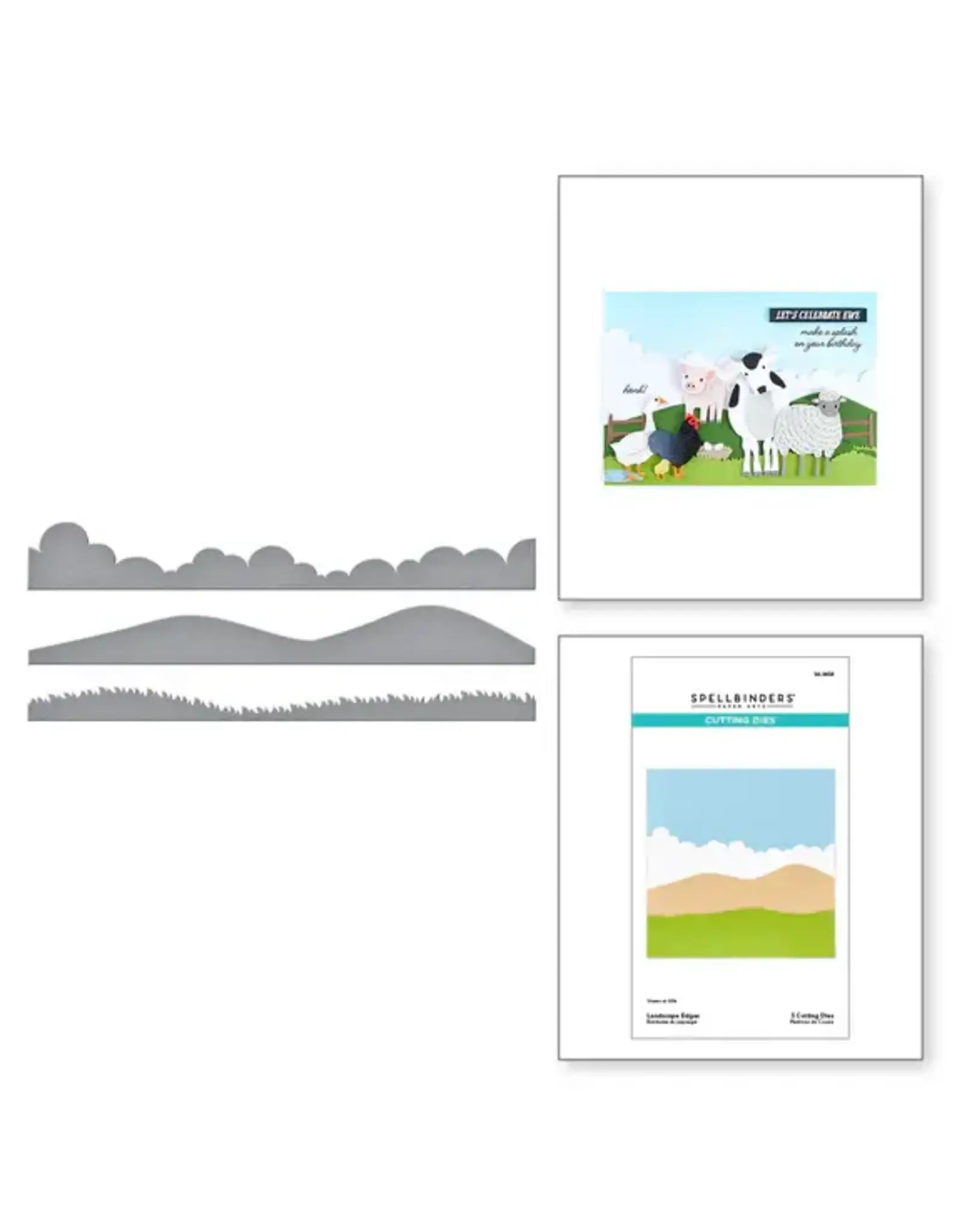SPELLBINDERS SPELLBINDERS ON THE FARM COLLECTION LANDSCAPE EDGES ETCHED DIE SET