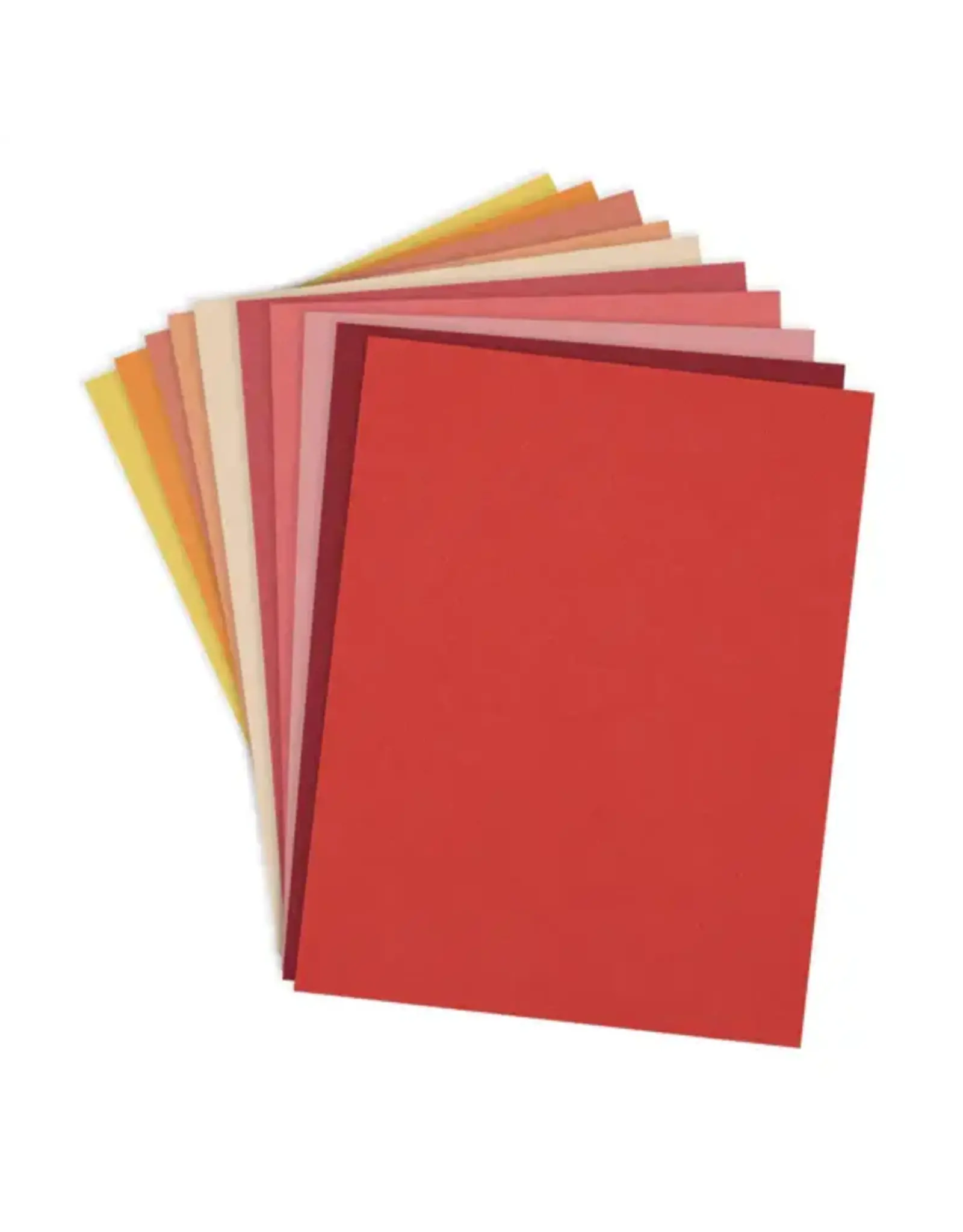 SPELLBINDERS SPELLBINDERS WARM ASSORTMENT COLORWHEEL CARDSTOCK 8.5x11 20/PK