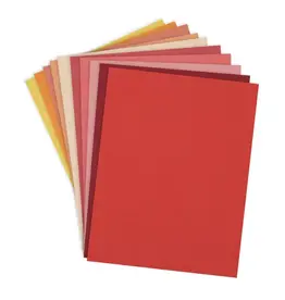 SPELLBINDERS SPELLBINDERS WARM ASSORTMENT COLORWHEEL CARDSTOCK 8.5x11 20/PK