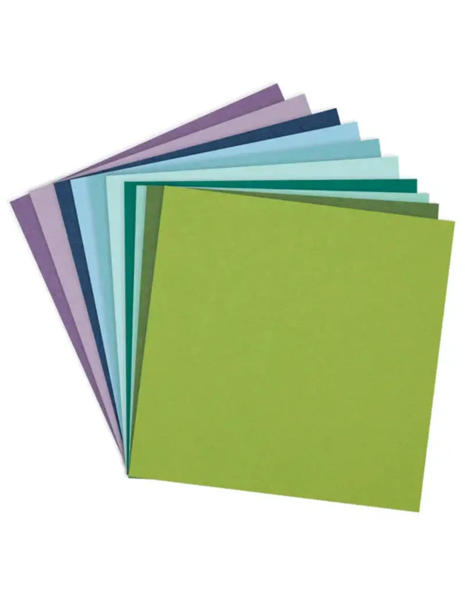 SPELLBINDERS SPELLBINDERS COOL ASSORTMENT COLORWHEEL CARDSTOCK 12x12 20/PK