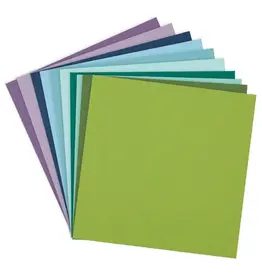SPELLBINDERS SPELLBINDERS COOL ASSORTMENT COLORWHEEL CARDSTOCK 12x12 20/PK