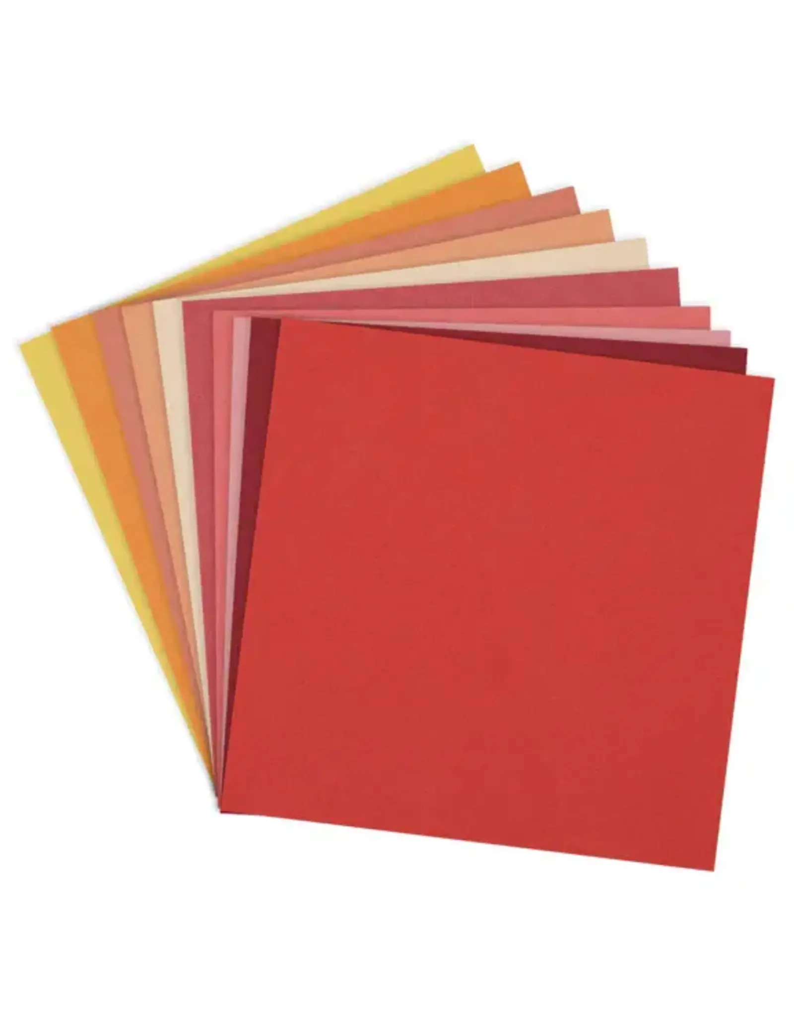 SPELLBINDERS SPELLBINDERS WARM ASSORTMENT COLORWHEEL CARDSTOCK 12x12 20/PK