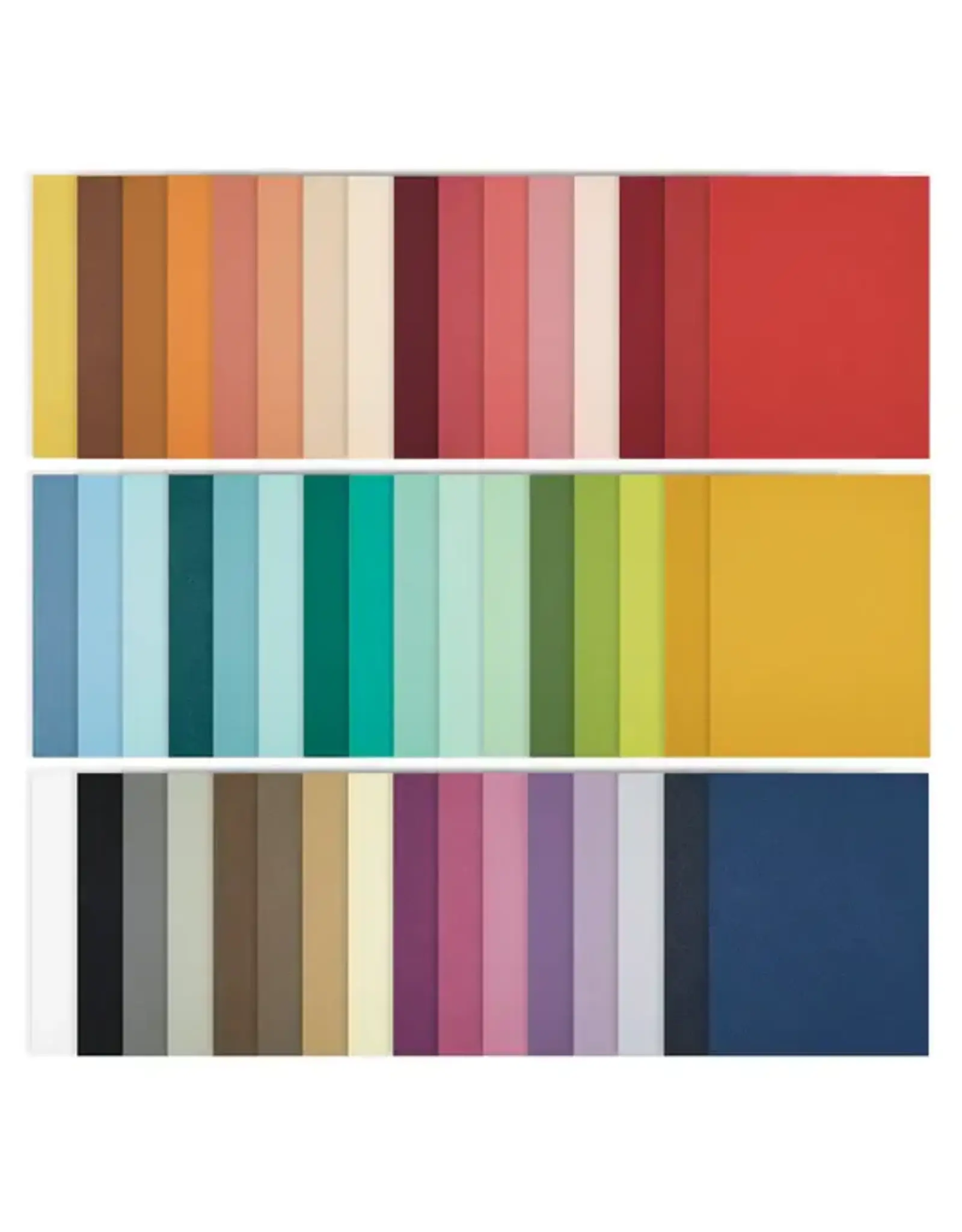 SPELLBINDERS SPELLBINDERS FULL 48 COLORWHEEL CARDSTOCK PACK 8.5x11