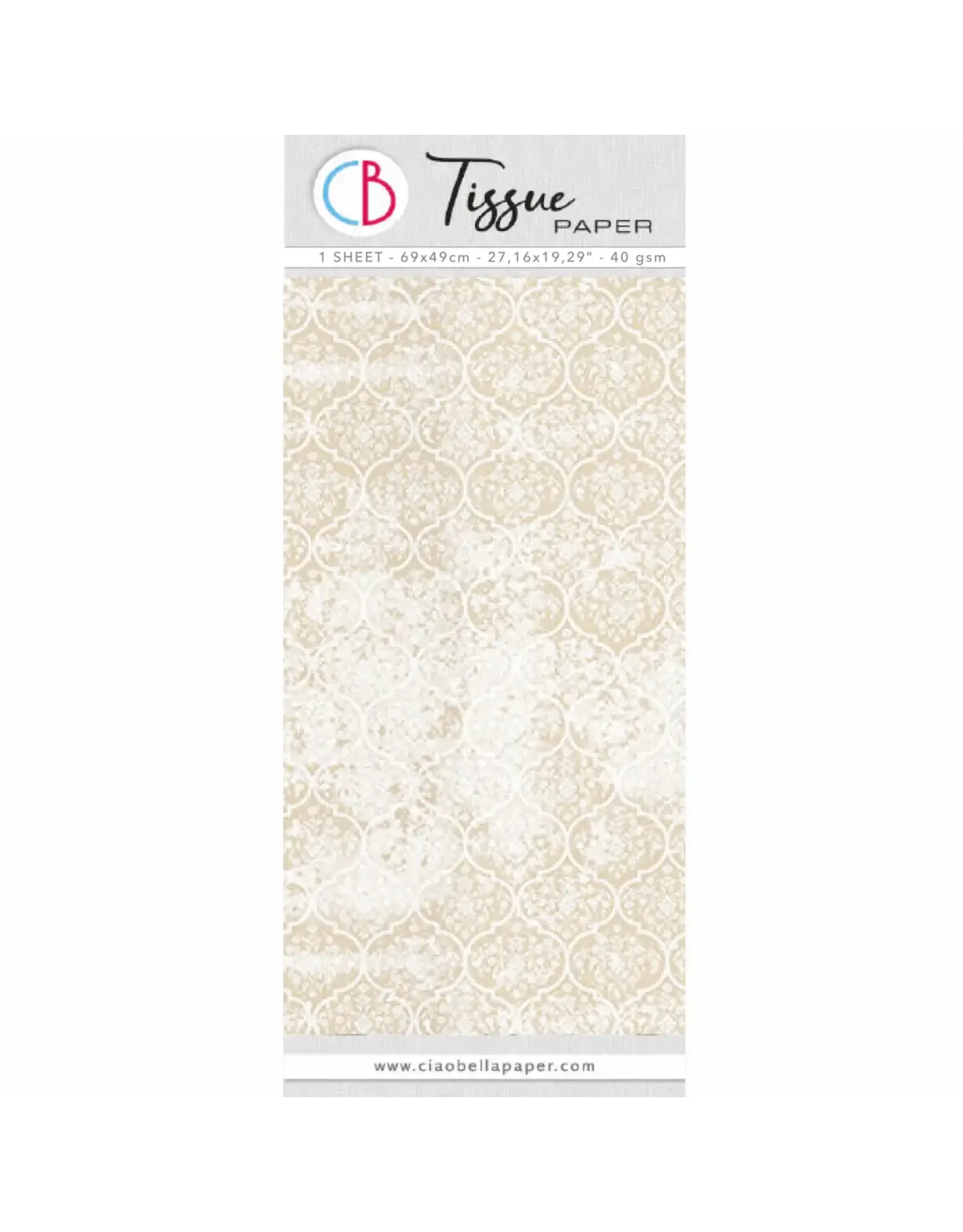 CIAO BELLA CIAO BELLA CLASSIC CHIC TISSUE PAPER 69cm x 49cm