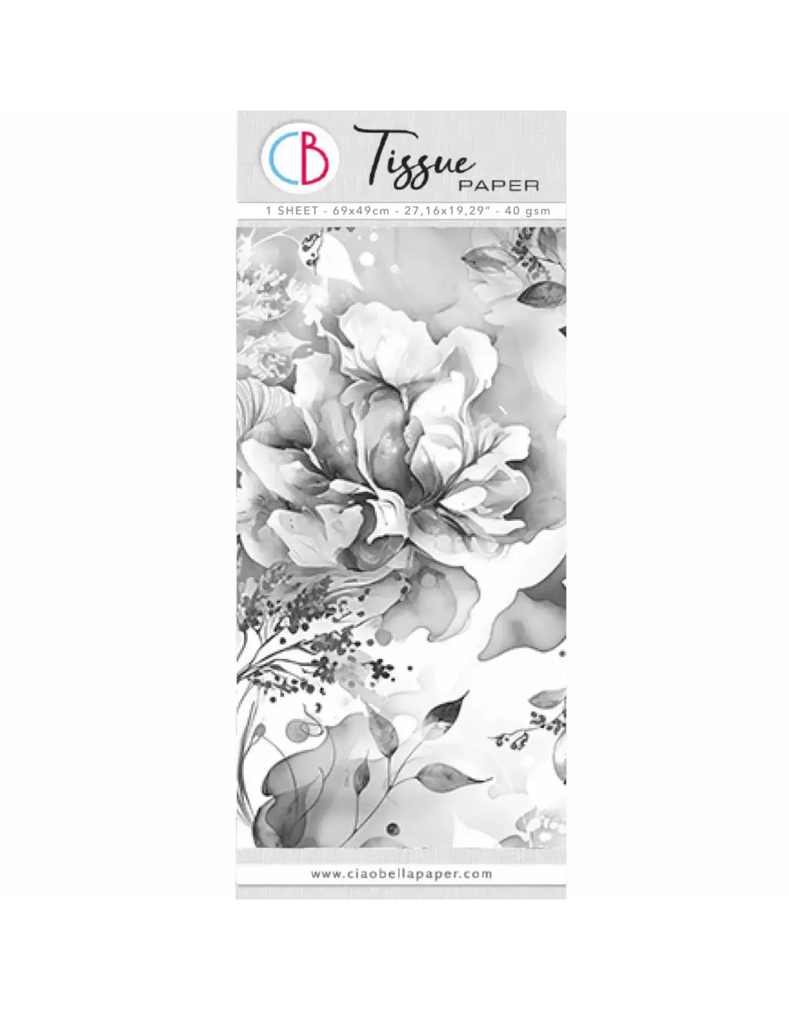 CIAO BELLA CIAO BELLA BOHEMIAN FLOWERS TISSUE PAPER 69cm x 49cm