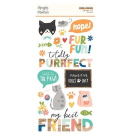 SIMPLE STORIES SIMPLE STORIES FUR BABY CAT FOAM STICKERS 40/PK