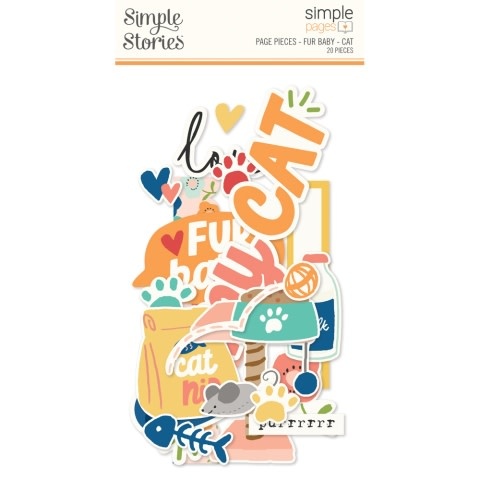 SIMPLE STORIES SIMPLE STORIES SIMPLE PAGES FUR BABY CAT PAGE PIECES 20/PK