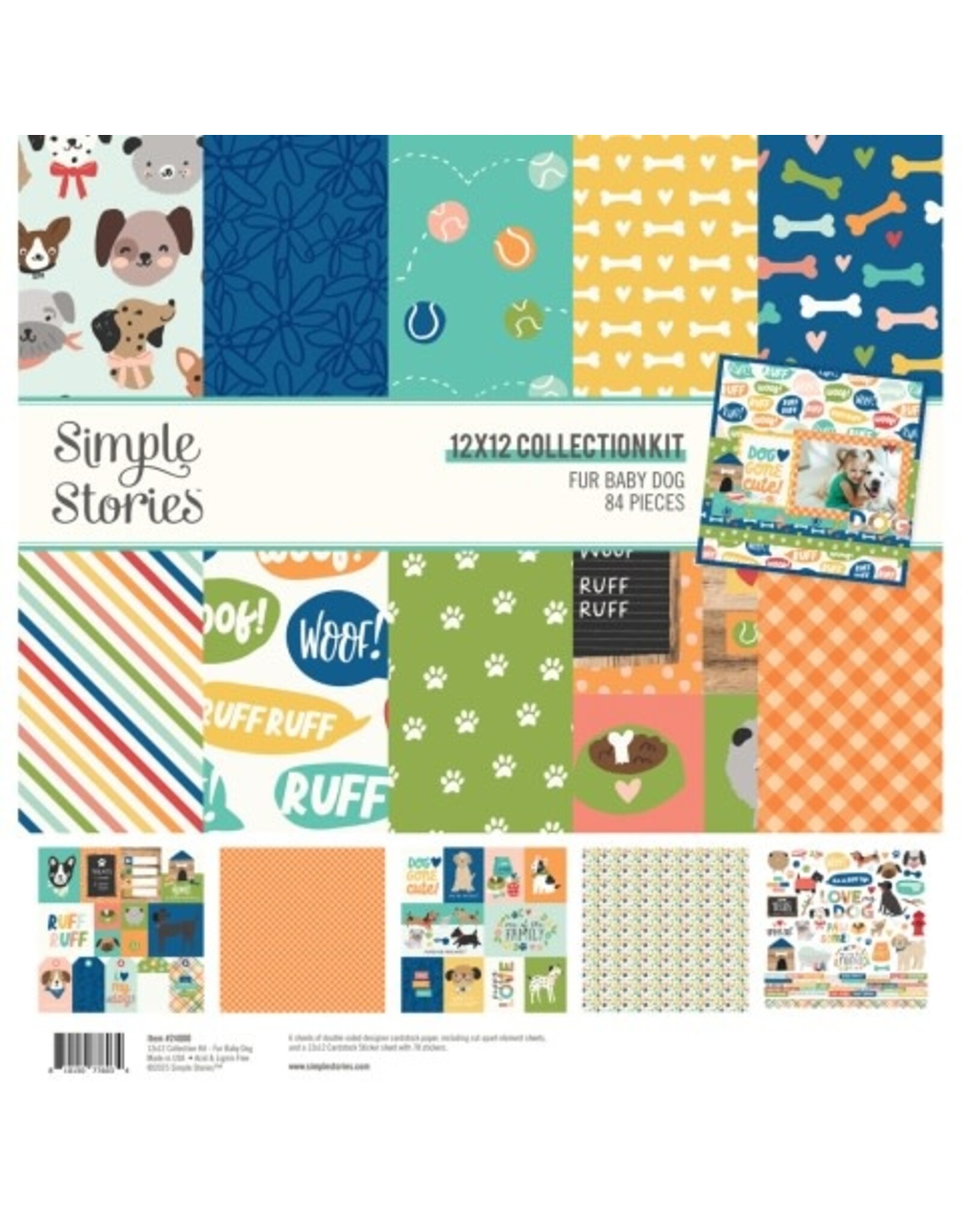 SIMPLE STORIES SIMPLE STORIES FUR BABY DOG 12x12 COLLECTION KIT