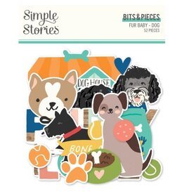 SIMPLE STORIES SIMPLE STORIES FUR BABY DOG BITS & PIECES 52/PK