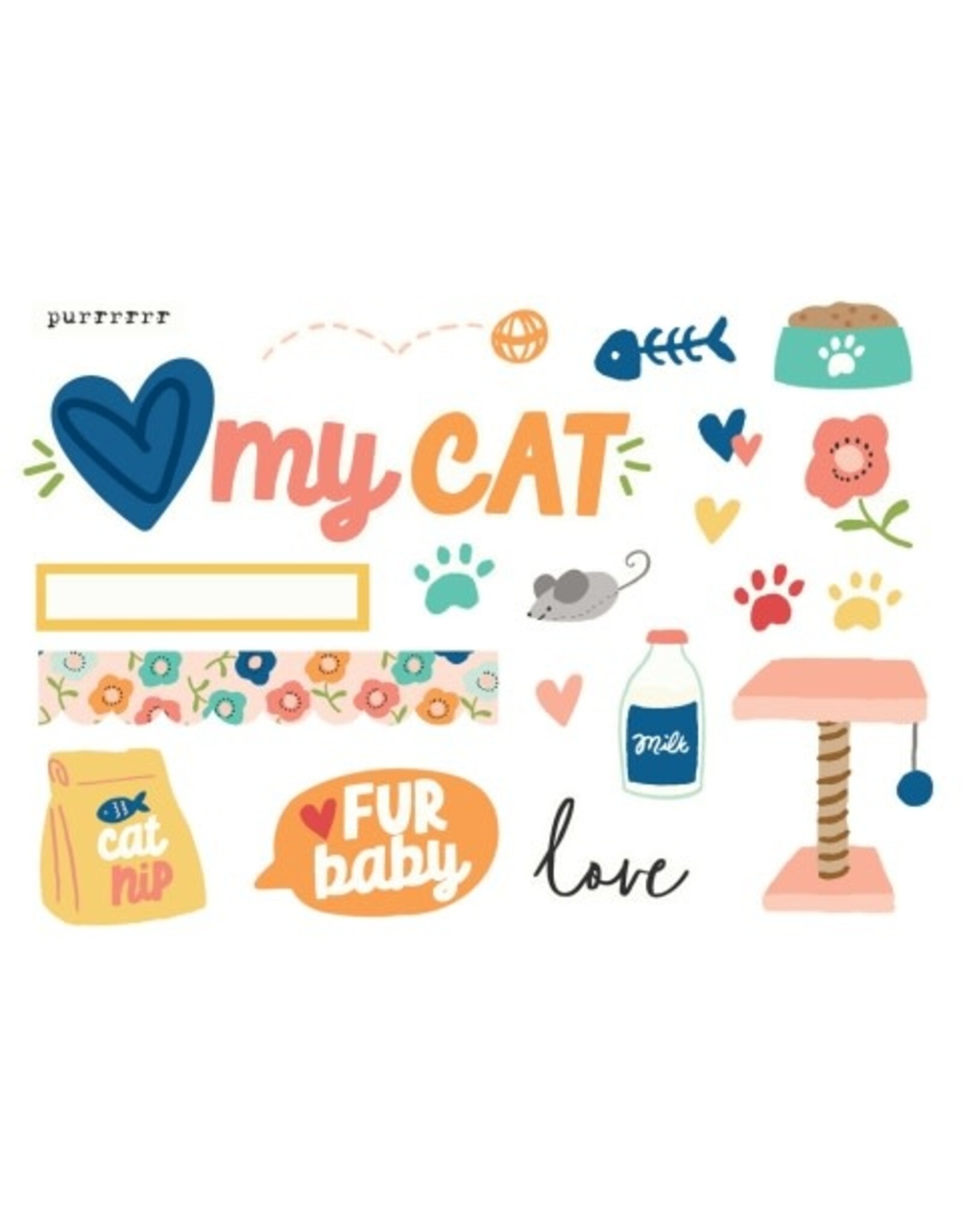 SIMPLE STORIES SIMPLE STORIES SIMPLE PAGES FUR BABY CAT PAGE PIECES 20/PK