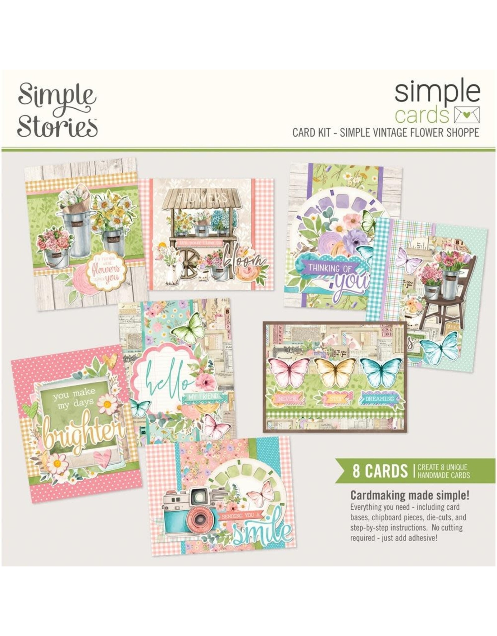 SIMPLE STORIES SIMPLE STORIES SIMPLE CARDS SIMPLE VINTAGE FLOWER SHOPPE CARD KIT