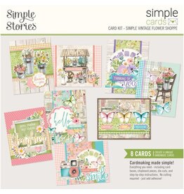 SIMPLE STORIES SIMPLE STORIES SIMPLE CARDS SIMPLE VINTAGE FLOWER SHOPPE CARD KIT