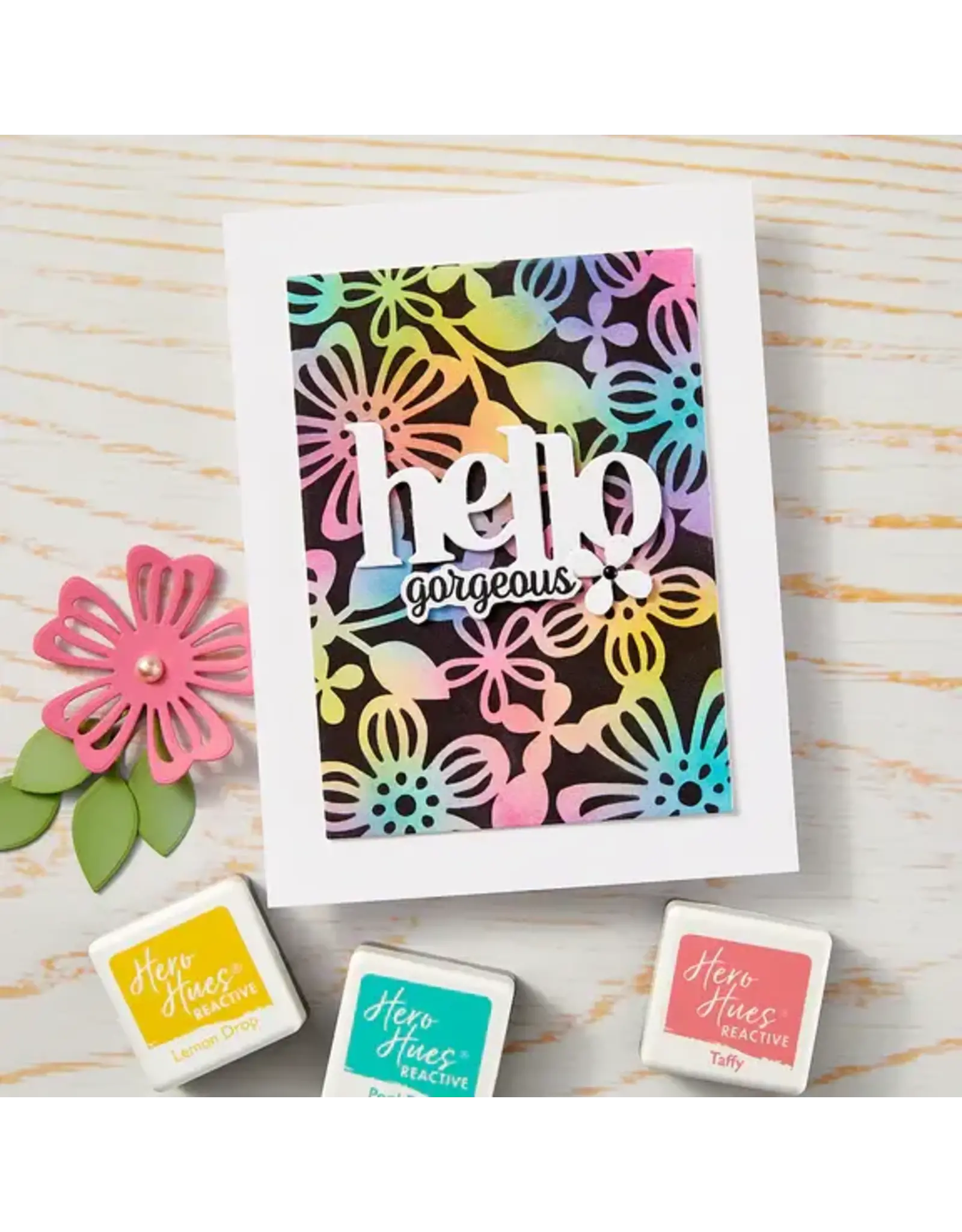 HERO ARTS HERO ARTS FRIENDSHIP BLOOMS COLLECTION SPRING FLORAL STENCIL