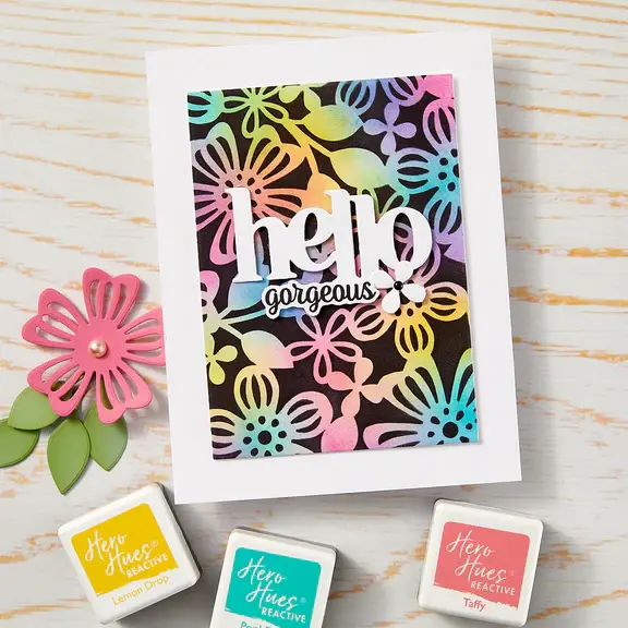HERO ARTS HERO ARTS FRIENDSHIP BLOOMS COLLECTION SPRING FLORAL STENCIL