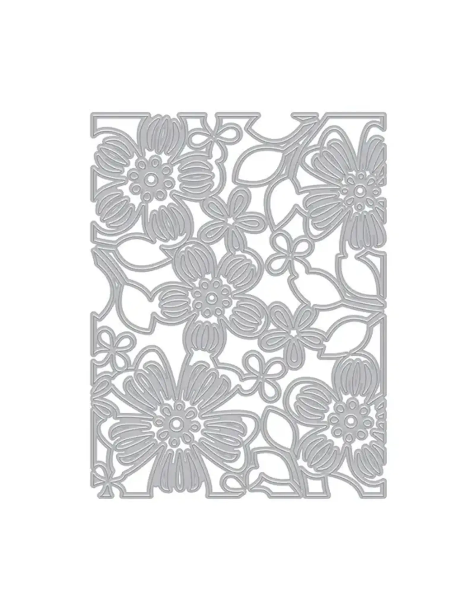 HERO ARTS HERO ARTS FRIENDSHIP BLOOMS COLLECTION FLORAL PATTERN COVER PLATE DIE