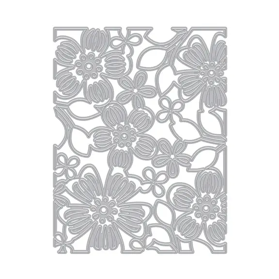 HERO ARTS HERO ARTS FRIENDSHIP BLOOMS COLLECTION FLORAL PATTERN COVER PLATE DIE