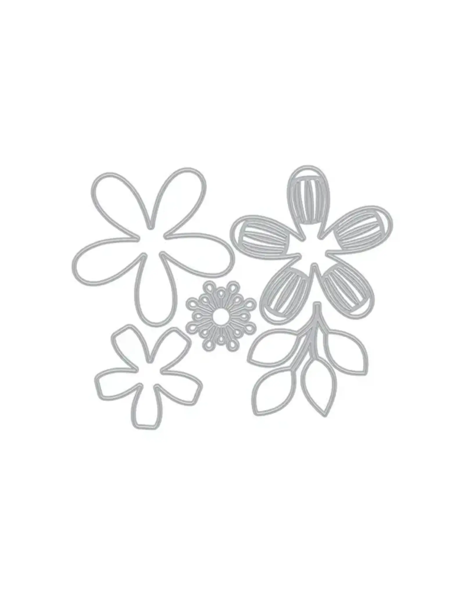 HERO ARTS HERO ARTS FRIENDSHIP BLOOMS COLLECTION LARGE FLOWER LAYERING FANCY DIE SET