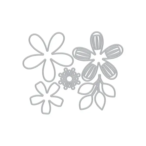 HERO ARTS HERO ARTS FRIENDSHIP BLOOMS COLLECTION LARGE FLOWER LAYERING FANCY DIE SET