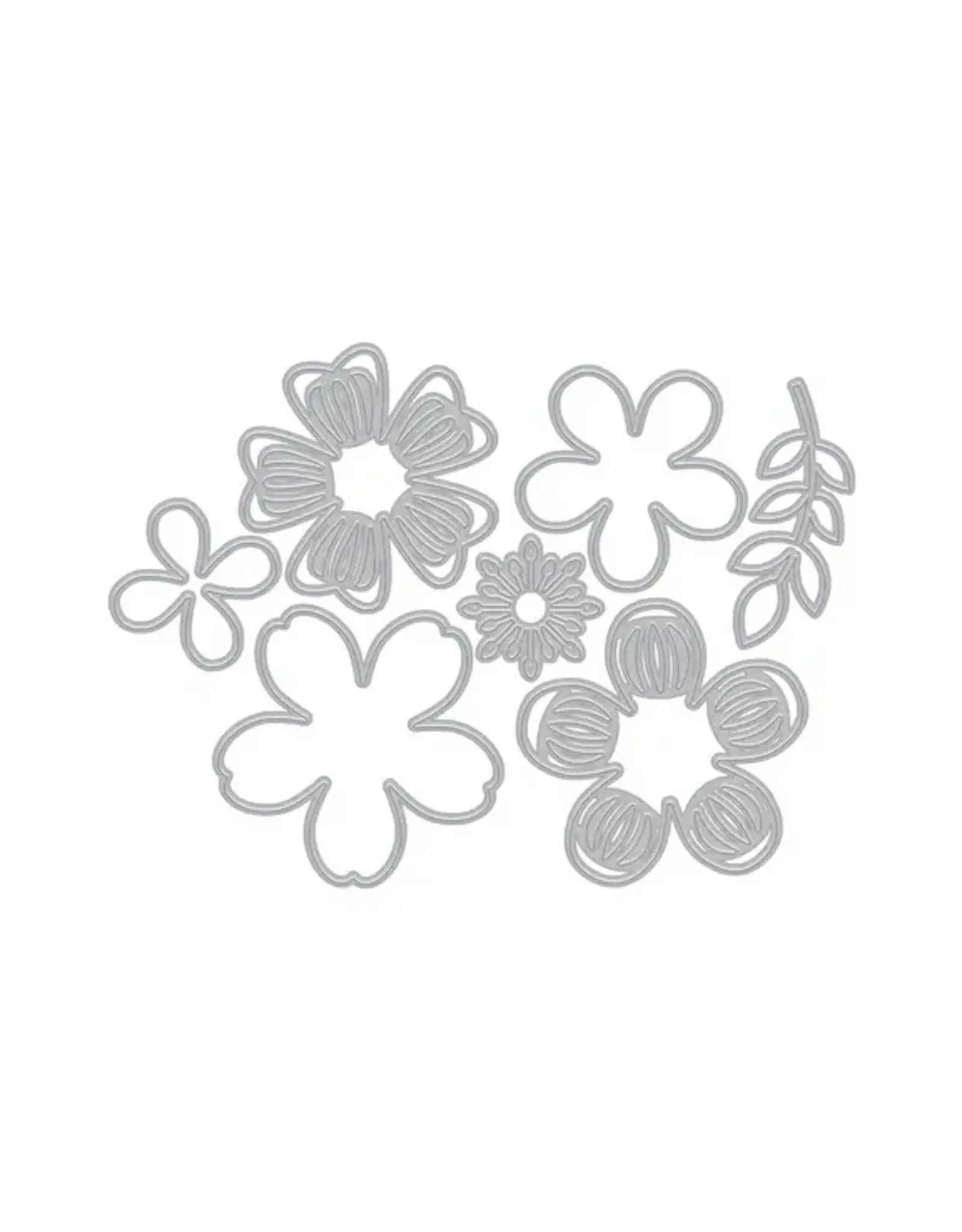 HERO ARTS HERO ARTS FRIENDSHIP BLOOMS COLLECTION SMALL FLOWER LAYERING FANCY DIE SET