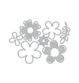 HERO ARTS HERO ARTS FRIENDSHIP BLOOMS COLLECTION SMALL FLOWER LAYERING FANCY DIE SET