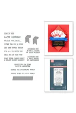 SPELLBINDERS SPELLBINDERS BETTERPRESS JAYCEE GASPAR JACK OF ALL TRADES COLLECTION SHUFFLING SENTIMENTS PRESS PLATES & DIE SET