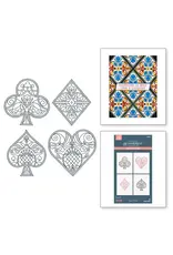 SPELLBINDERS SPELLBINDERS BETTERPRESS JAYCEE GASPAR JACK OF ALL TRADES COLLECTION ENCHANTING SUIT FACETS PRESS PLATE