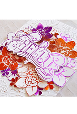 SPELLBINDERS SPELLBINDERS GLIMMER FOIL FUCHSIA FLOWER