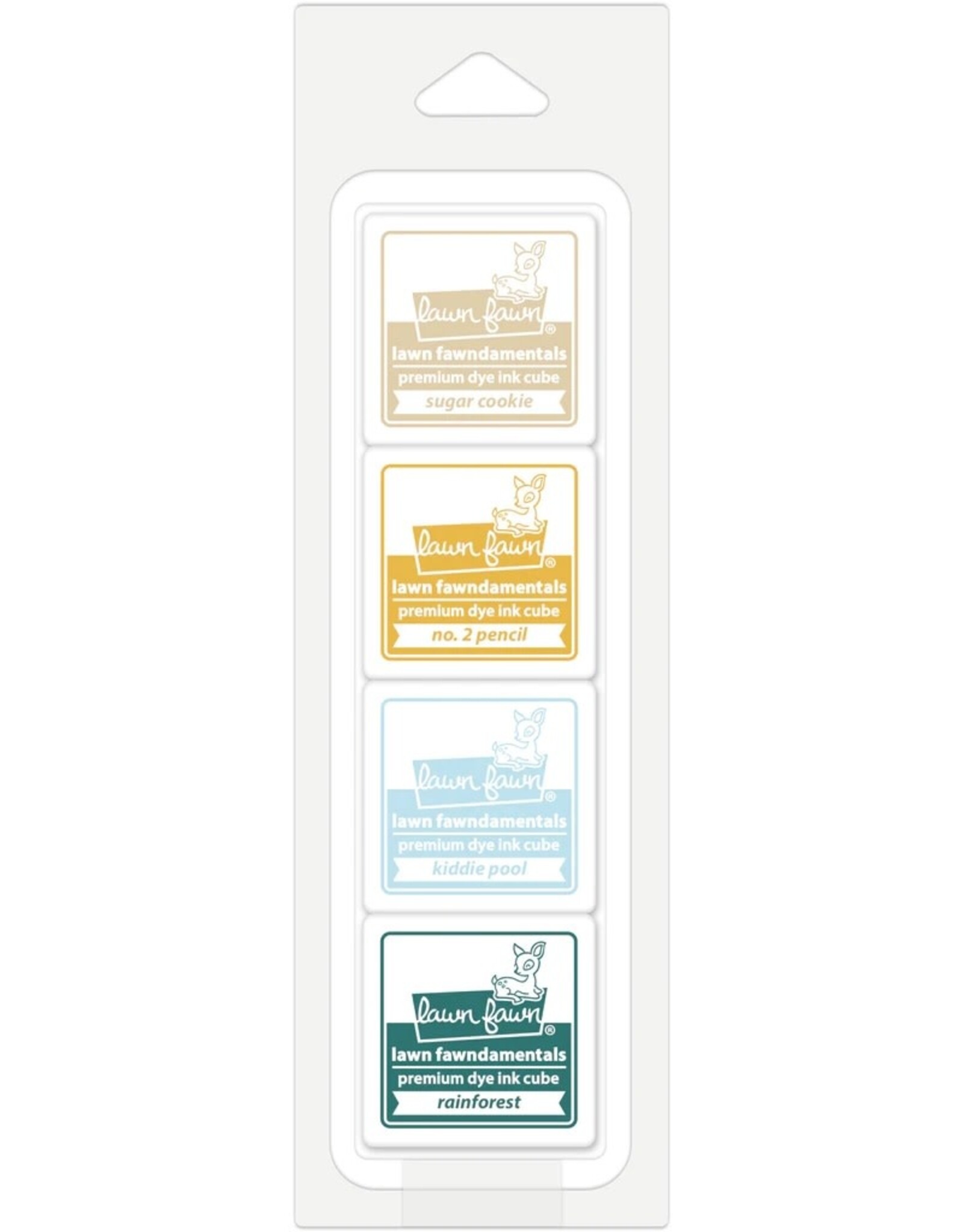LAWN FAWN LAWN FAWN PREMIUM DYE INK CUBE PACK SANDY SHORE 4PK