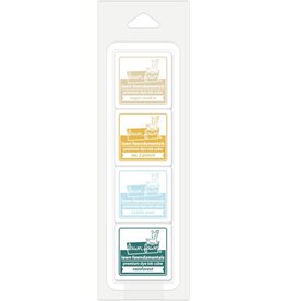 LAWN FAWN LAWN FAWN PREMIUM DYE INK CUBE PACK SANDY SHORE 4PK