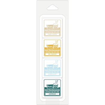 LAWN FAWN LAWN FAWN PREMIUM DYE INK CUBE PACK SANDY SHORE 4PK