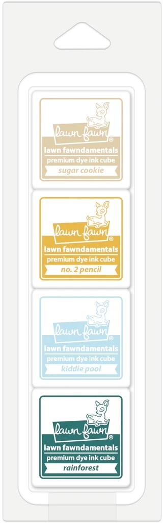 LAWN FAWN LAWN FAWN PREMIUM DYE INK CUBE PACK SANDY SHORE 4PK